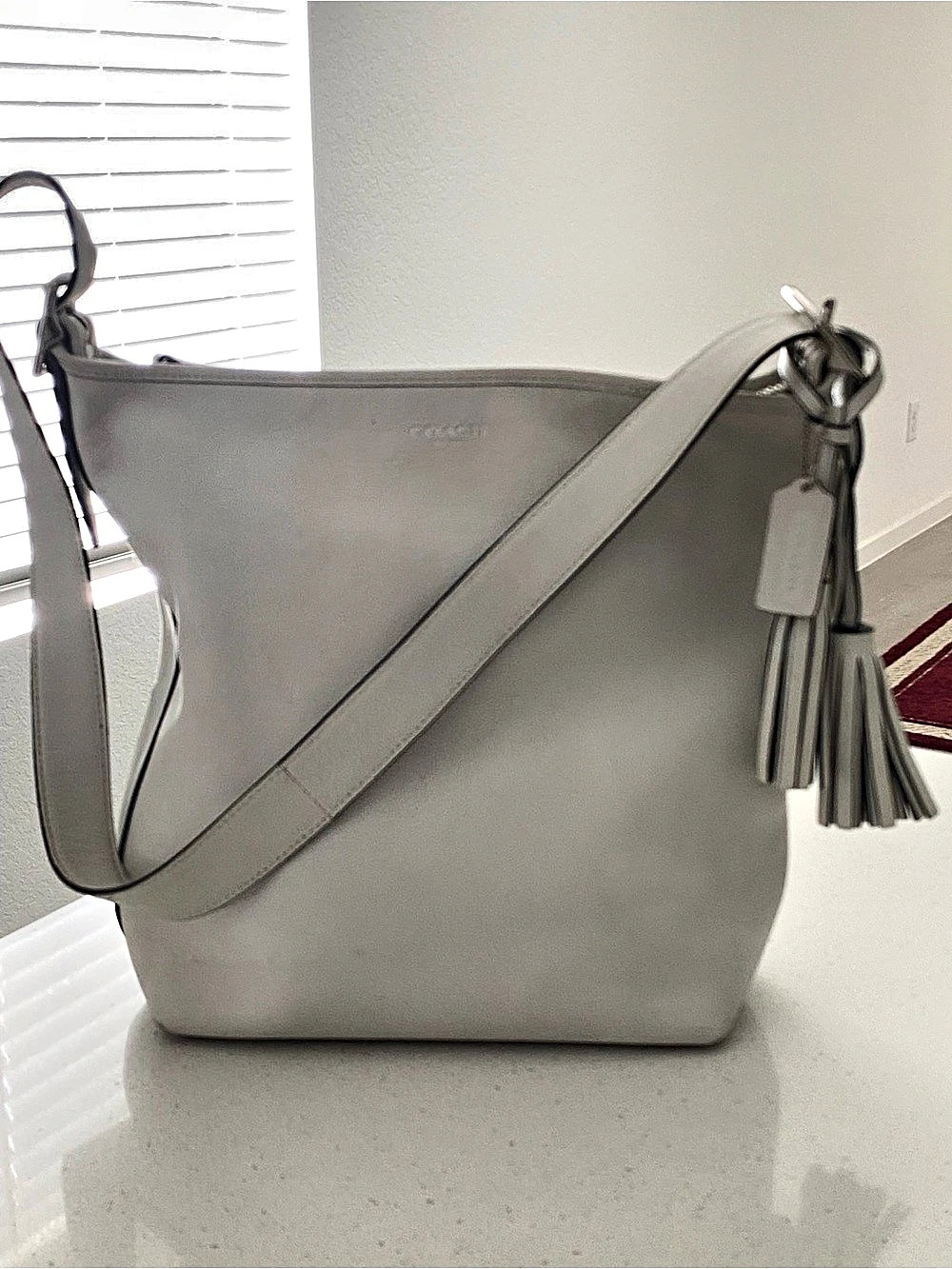 Coach Ivory Leather Legacy Duffle
Shoulder Bag 19889